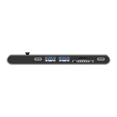 Buy Verbatim 66317 Type C Hub Dual C (Retractable) with HDMI, Type Cx2, USB 3.0x2, SD, MicroSD from Vmart in Pakistan
