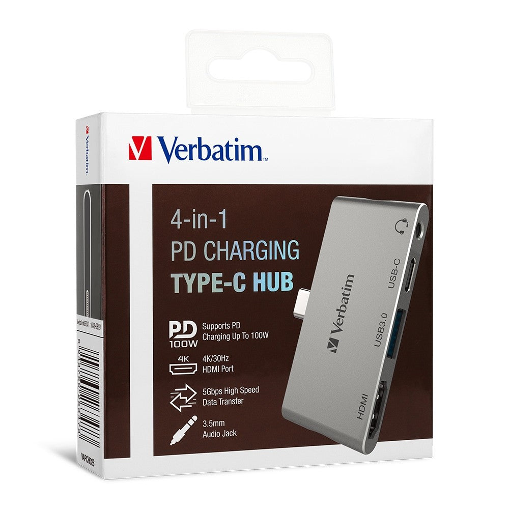 Verbatim 66347 4 in 1 PD Charging Type C Hub