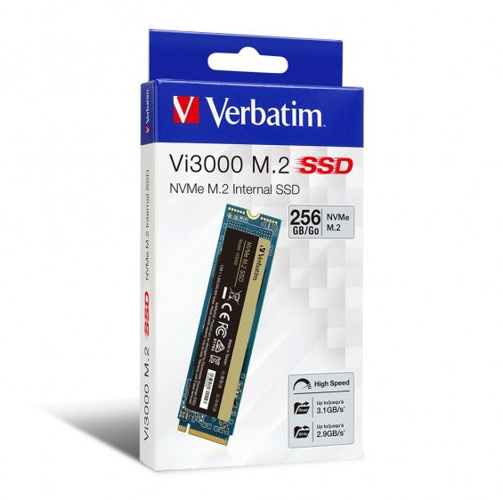 Verbatim 66383 Vi3000 NVMe M.2 Internal SSD - 256GB