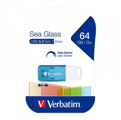 Verbatim 66695 64GB Store 'n' Go Sea Glass USB3.2 Gen1 Drive - Blue