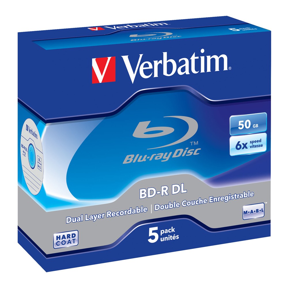 Verbatim Blu-Ray Double Layer 50GB 5pk