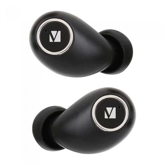 Verbatim 66348 Bluetooth 5.0 IPX6 Truly Wireless Earbuds With Digital Charging Case - Black