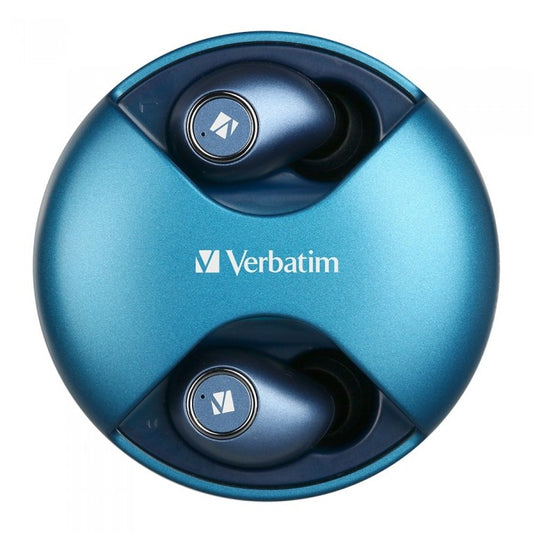 Buy Verbatim Bluetooth 5.0 IPX6 Truly Wireless Earbuds With Digital Charging Case - Blue from Vmart in Pakistan