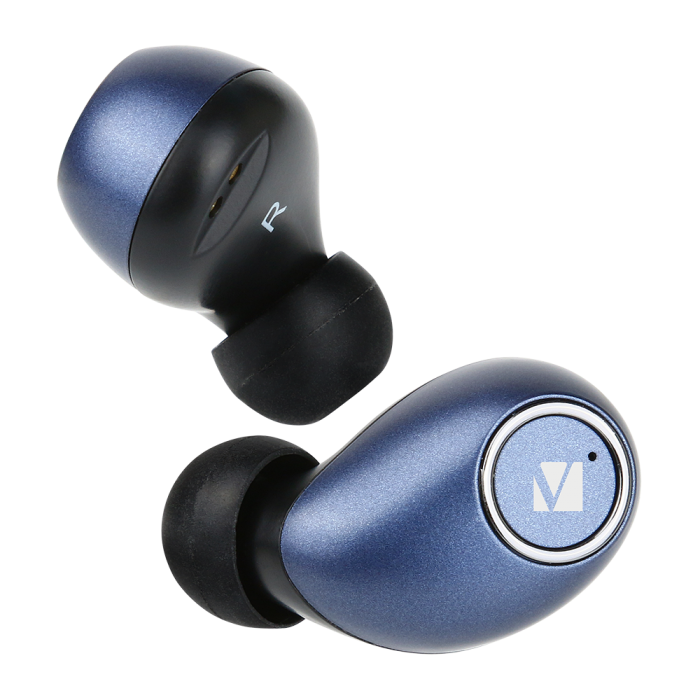 Verbatim Bluetooth 5.0 IPX6 Truly Wireless Earbuds With Digital Charging Case - Blue