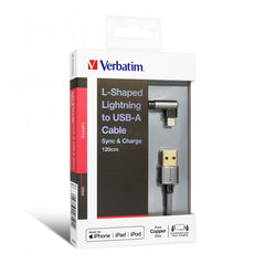 Verbatim 66191 120cm L-Shaped Lightning to USB-A Cable