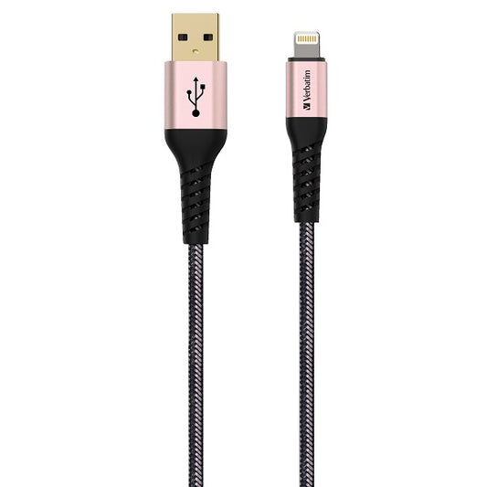 Buy Verbatim 65858 Lightning Cable With Kevlar 120cm Rose Gold from Vmart in Pakistan
