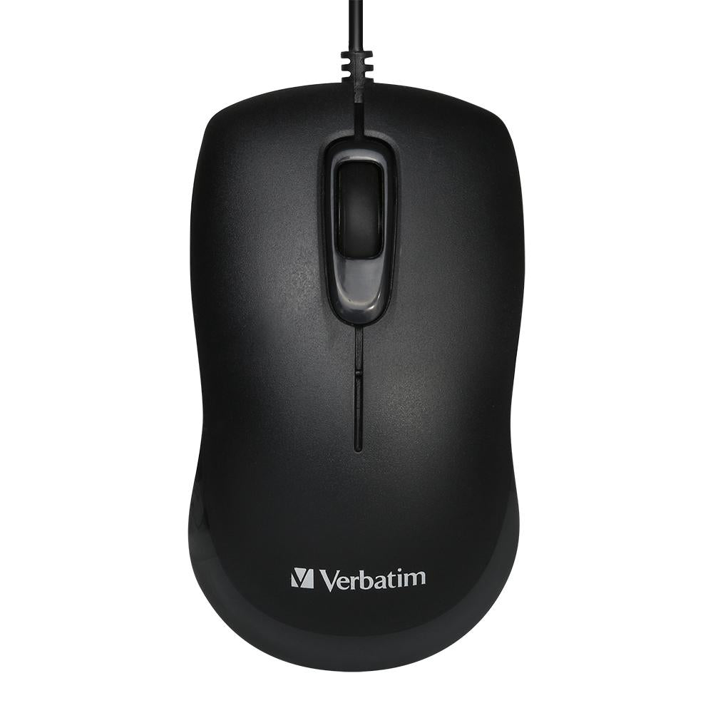 Verbatim Optical Wired Mouse - Black