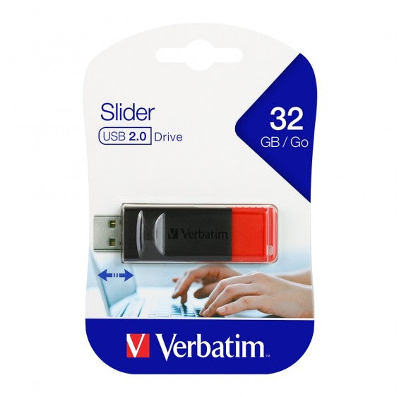 Verbatim 65926 Slider USB 2.0 Drive 32GB