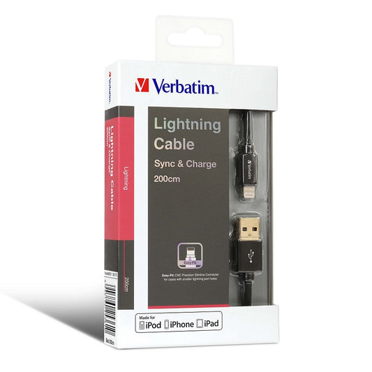 Buy Verbatim 65361 Sync &amp; Charge Step-up Lightning Cable 200CM from Vmart in Pakistan