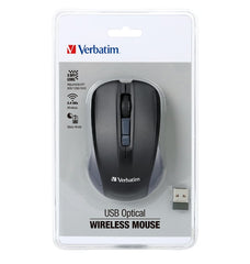 Verbatim 66629 USB Optical Wireless Mouse - Grey