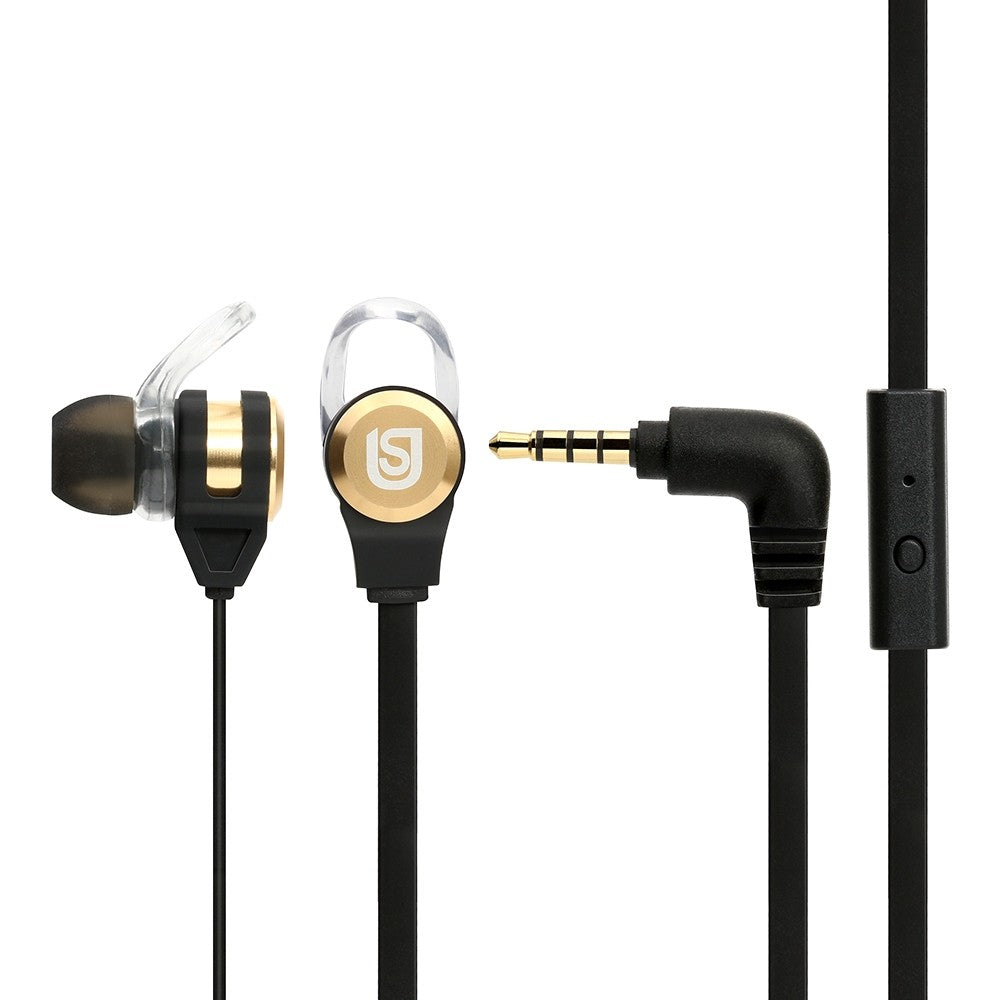 Verbatim 66120 Urban Sound Wired Earphones - Black, Gold