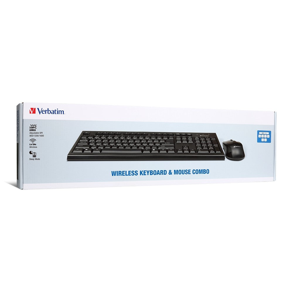 Verbatim 66519 Wireless Keyboard &amp; Mouse Combo