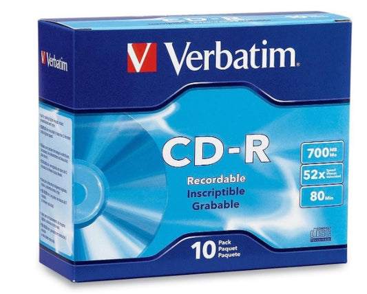 Verbatim 62612 CD-R 52X Slimcase 10pk