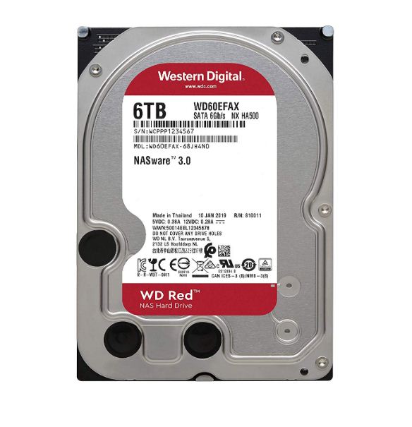 WD Red 3.5 NAS Hard Drive - 6TB