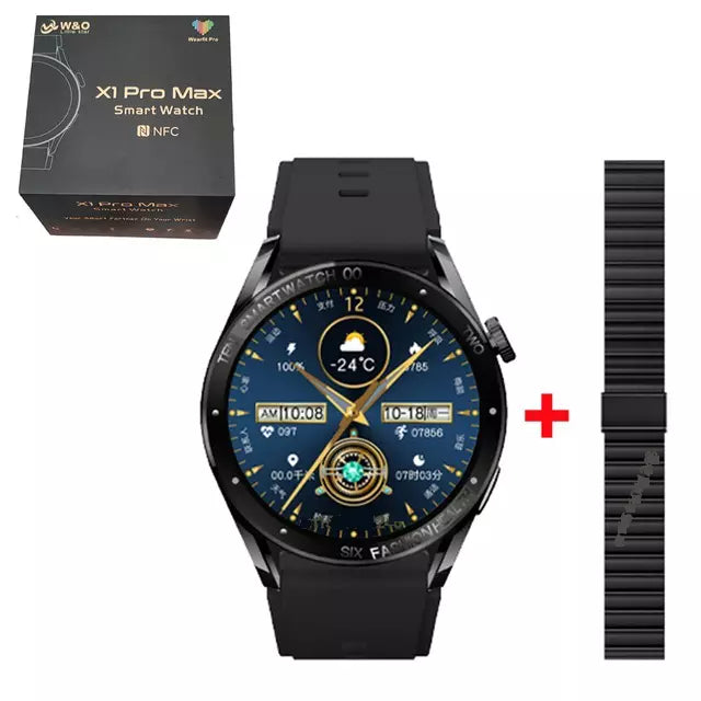 W&amp;O X1 Pro Max Smart Watch - Black