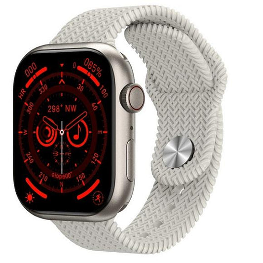 Buy HK9 Pro Smart Watch Gold (Grey/Orange Strap) from Vmart in Pakistan