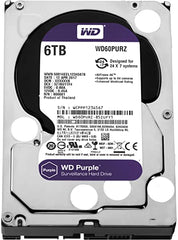 Western Digital Purple Surveillance Hard Drive - 6TB