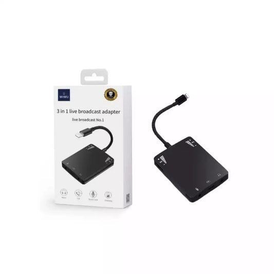 Buy WiWU 3 in 1 Live Broadcast Adaptor from Vmart in Pakistan