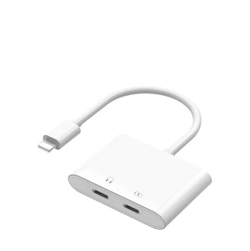 Buy WiWU LT01 Plus Lightning to Dual Lightning Audio Adaptor from Vmart in Pakistan