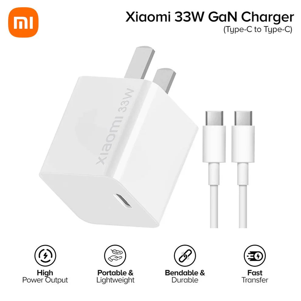 Buy Xiaomi Mi GaN Charger Type-C 33W With Cable from Vmart in Pakistan