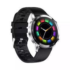 Yolo Fortuner Calling Smart Watch - Chrome Silver with Charcoal Black