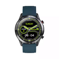 Yolo Fortuner Calling Smart Watch - Midnight Black with Moss Blue