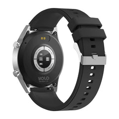 Yolo Fortuner Pro Smart Watch - Chrome Silver with Mystery Black