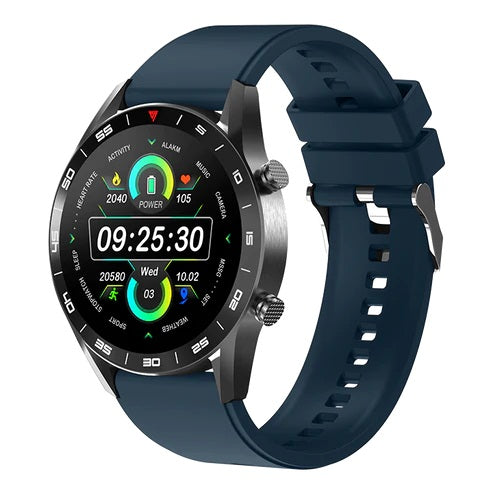 Yolo Fortuner Pro Smart Watch - Mystery Black with Denim Blue