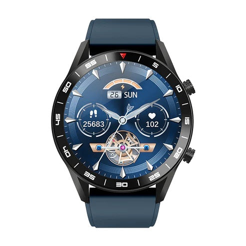 Yolo Fortuner Pro Smart Watch - Mystery Black with Denim Blue