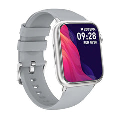 Yolo Watch Pro Max Calling Smart Watch - Royal Silver with Cool Grey