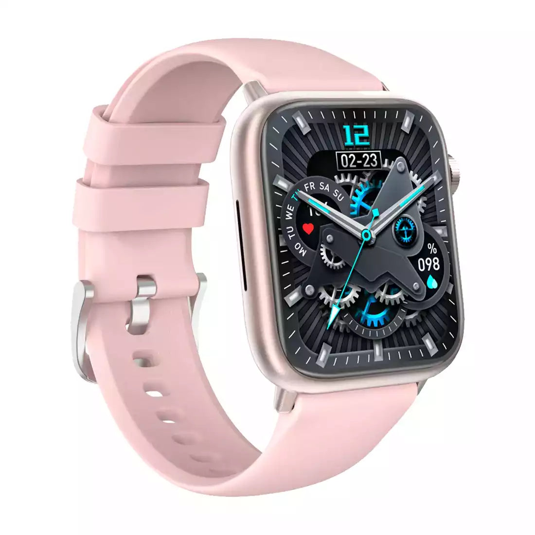 Yolo Watch Pro Max Calling Smart Watch - Sand Gold with Misty Pink