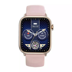 Yolo Watch Pro Max Calling Smart Watch - Sand Gold with Misty Pink