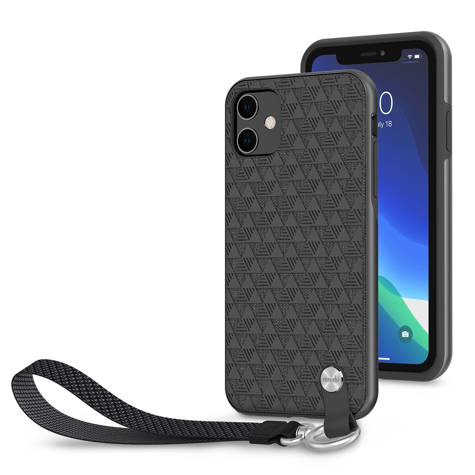 Moshi Altra Case With Detachable Wrist Strap For iPhone 11 - Shadow Black