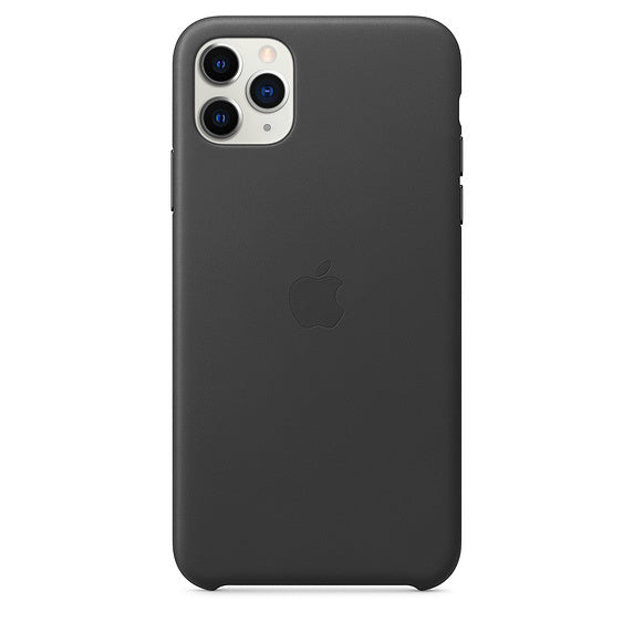 Apple iPhone 11 Pro Max Leather Case - Black