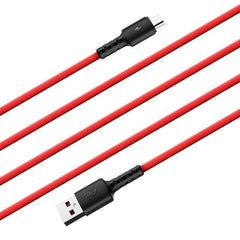 itel ICD-28 Fast Charging Micro USB Data Cable Red 2m