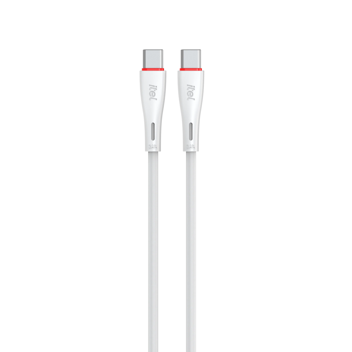 Buy itel C60S Pulse Type-C to Type-C Data Cable 1m White from Vmart in Pakistan