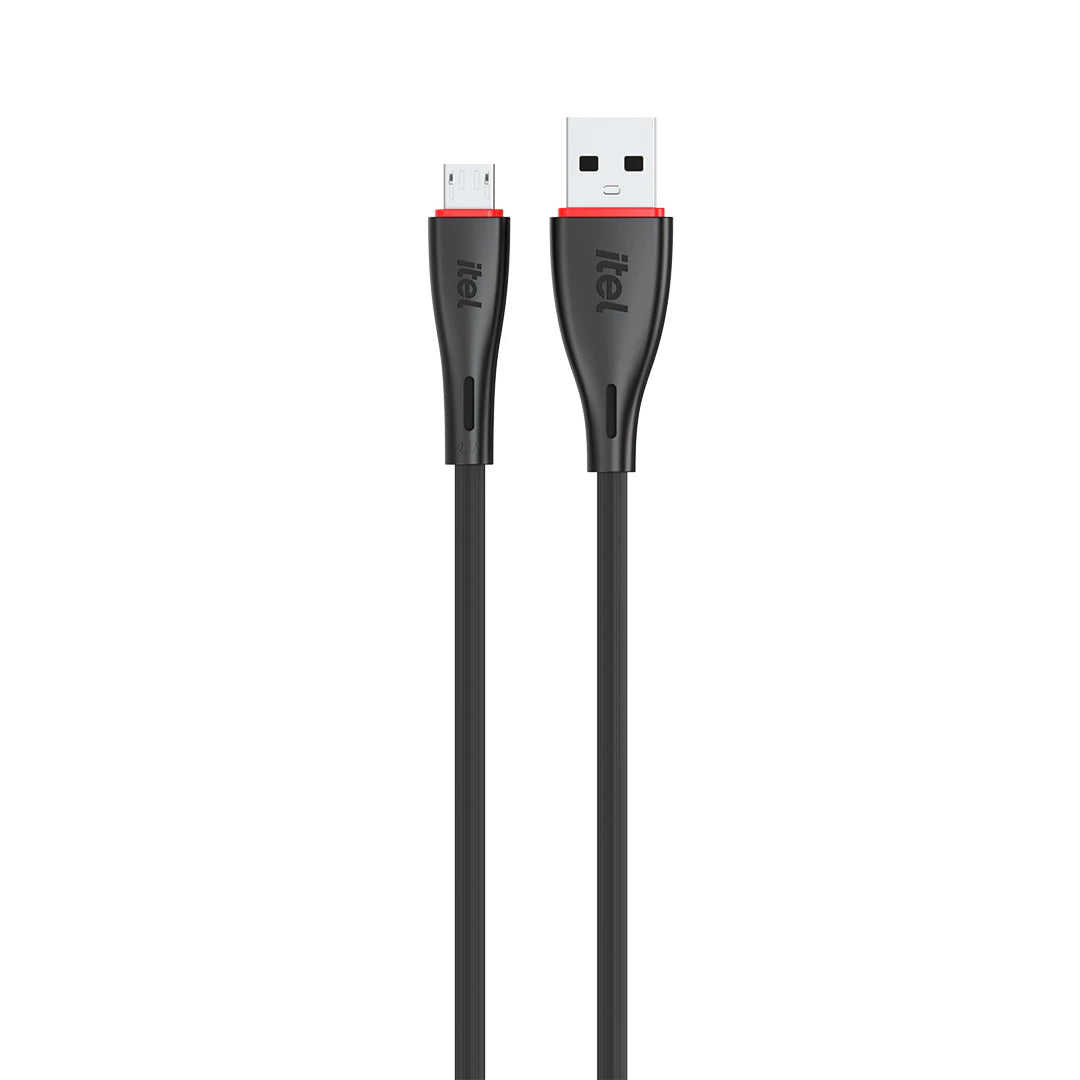Buy itel M24 Pulse II 2.4A Micro USB Cable Black from Vmart in Pakistan