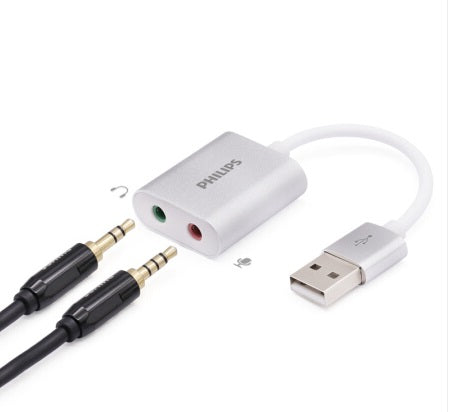 Buy Philips External Sound Card USB To 3.5mm Audio Port from Vmart in Pakistan