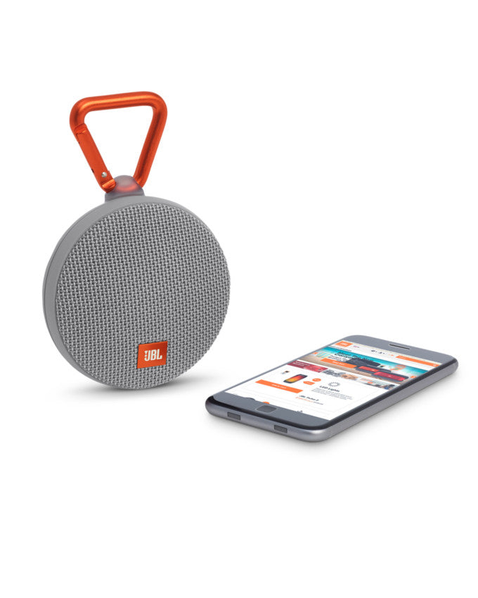 JBL Clip 2 Waterproof Portable Bluetooth Speaker - Gray