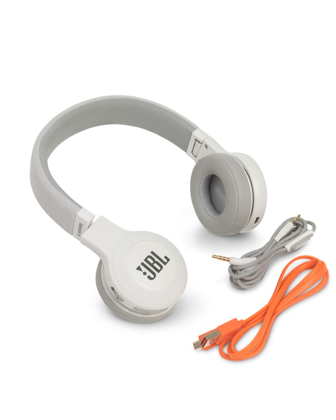 JBL E45BT Wireless On-ear Headphones - White