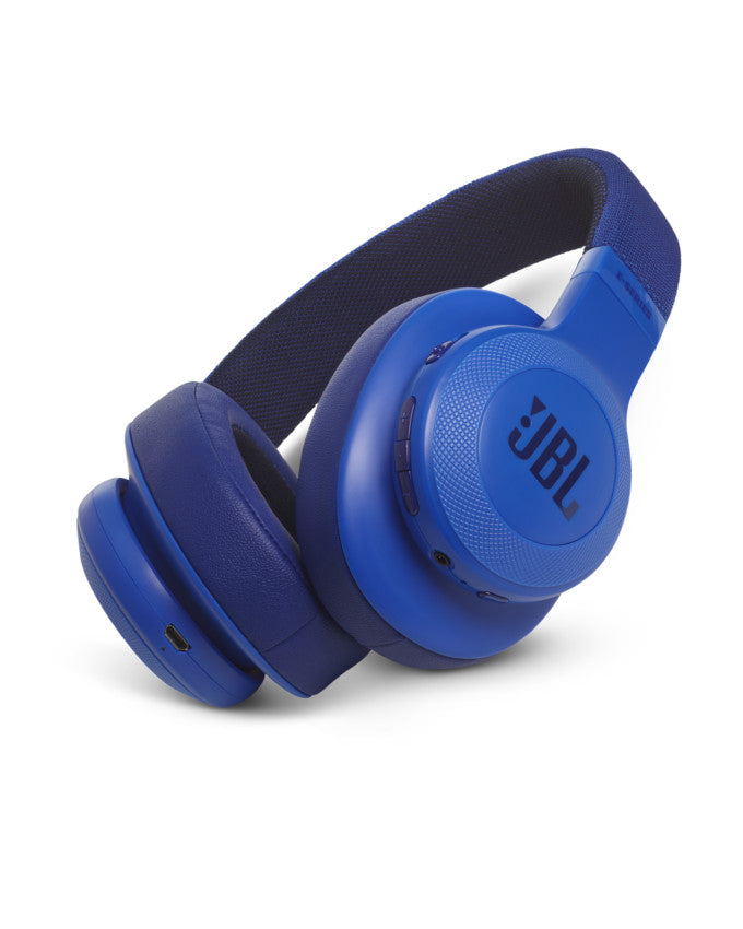 JBL E55BT Wireless Bluetooth On-ear Headphones - Blue