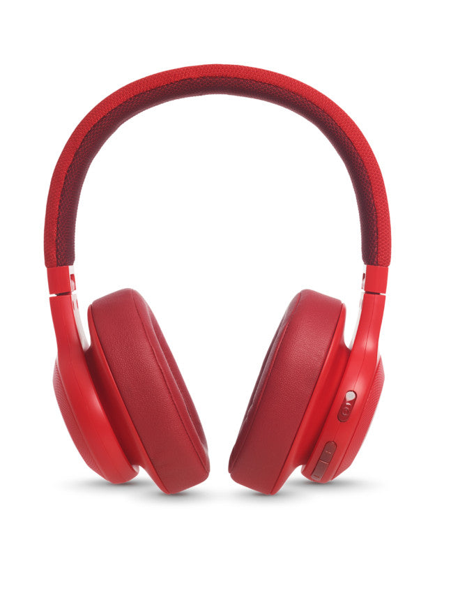 JBL E55BT Wireless Bluetooth On-ear Headphones - Red