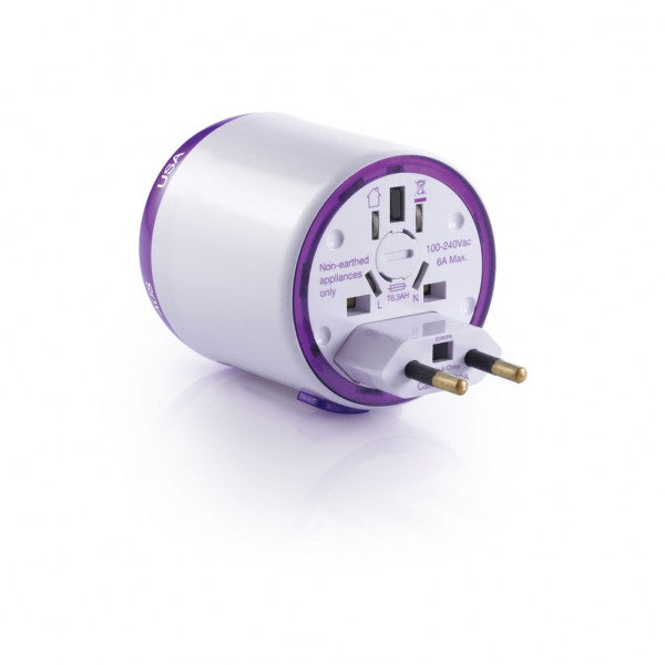 Travel Blue Twist & Slide World Travel Adapter