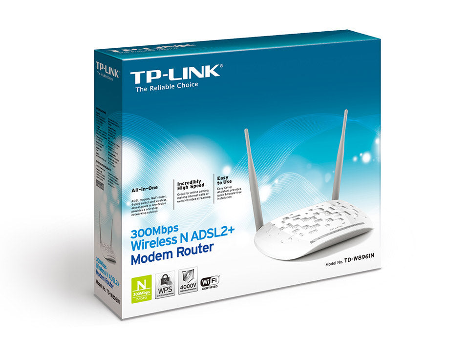 TP-Link TD-W8961N 300Mbps Wireless N ADSL2+ Modem Router