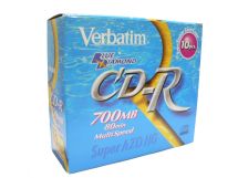 Buy Verbatim CD-R 52X Blue-D Azo Slimcase 10pk from Vmart in Pakistan