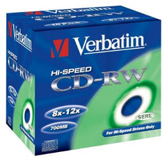 Verbatim CD-RW 12X HISPEED 10pk