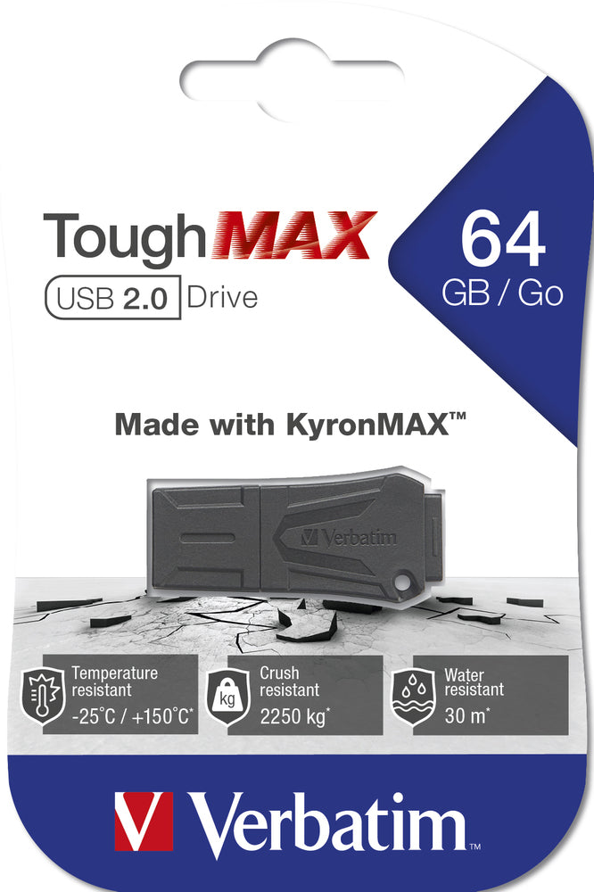 Verbatim ToughMAX USB 2.0 Drive - 64GB