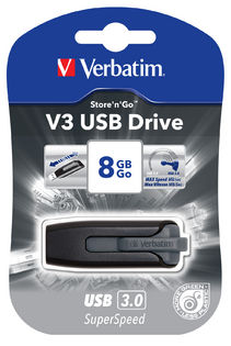 Buy Verbatim Store'n'Go V3 USB 3.0 Drive 32GB ( Grey) from Vmart in Pakistan