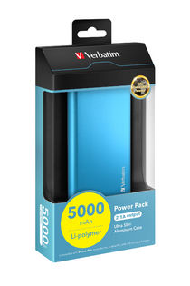 Verbatim Portable USB Power Pack Charger 5000 mAh - Blue