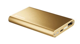 Verbatim Portable USB Power Pack Charger 5000 mAh - Gold